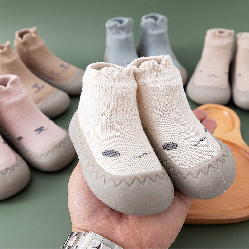 Warm Diary Non-Slip Baby Shoe Socks Apricot / 14.5cm (18-24 Months)